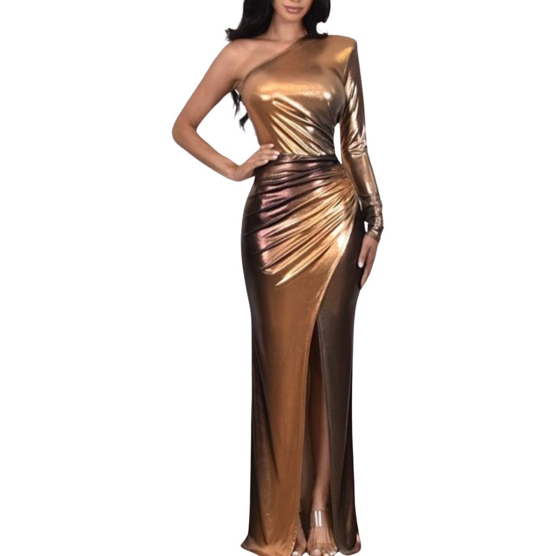 Bronzed Gold gown