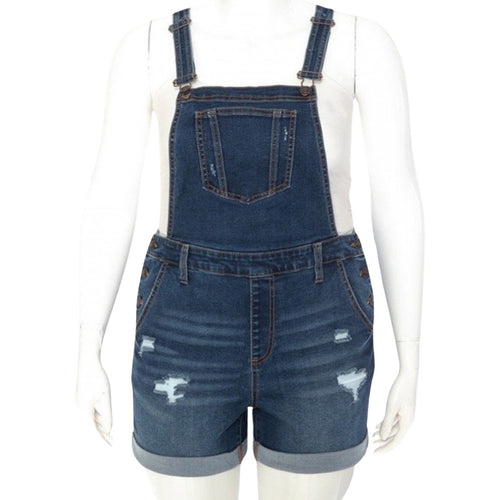 Dark blue jeans overalls