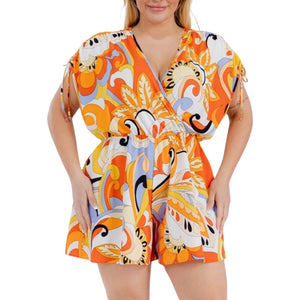 Abstract print romper