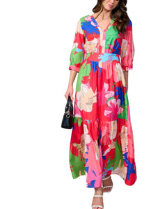 Print maxi dress