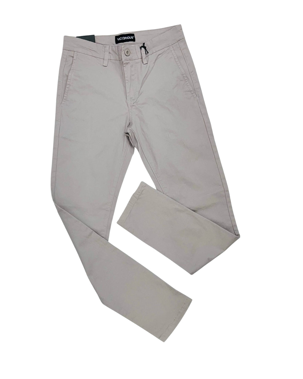 Grey slim fit chino pants
