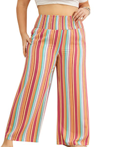 Multi Striped Curvy Pants