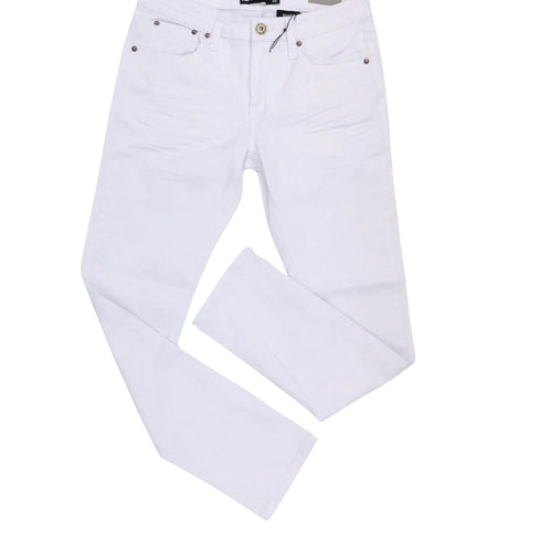 White slim fit jeans