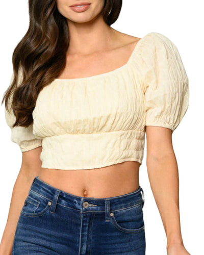 Vanilla Sunshine cropped top
