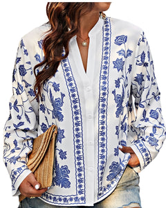 Delft Inspired Curvy Top