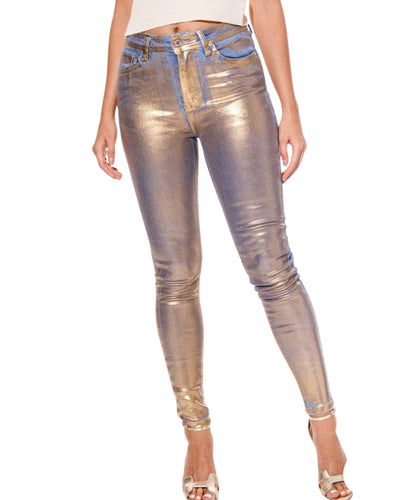 Metallic jeans