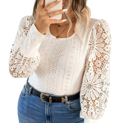 Ivory sleeve detail top