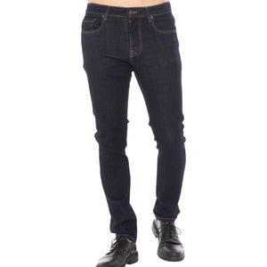 True blue denim jeans slim fit