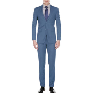 Slate blue slim fit Suit.