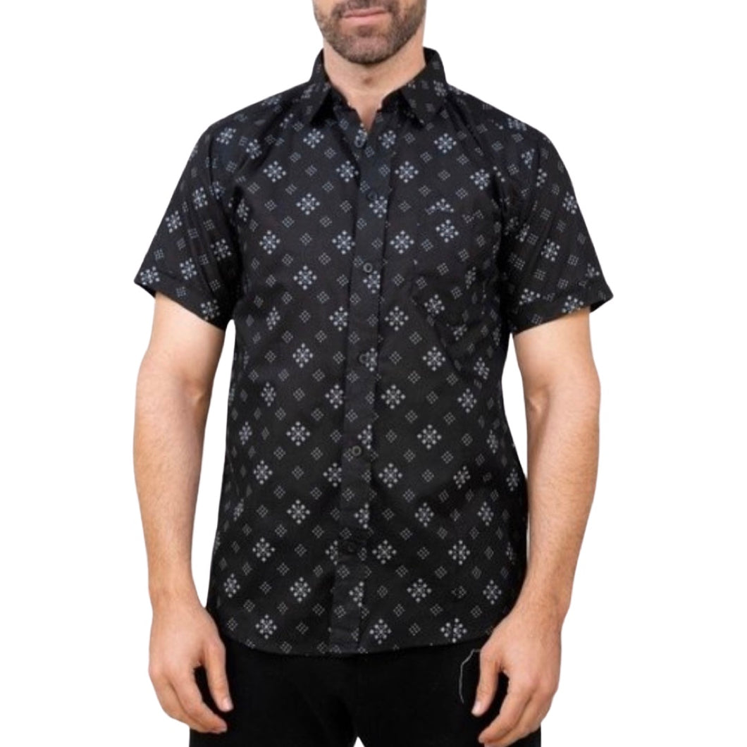 Black ss slim fit shirt