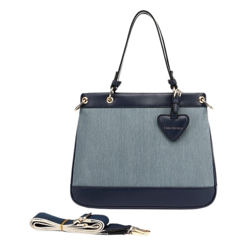 Duo tone blue handbag