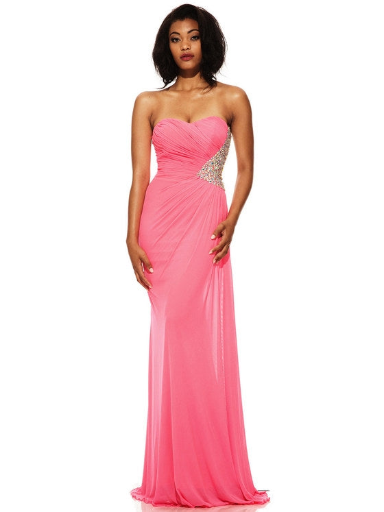 Neon pink gown